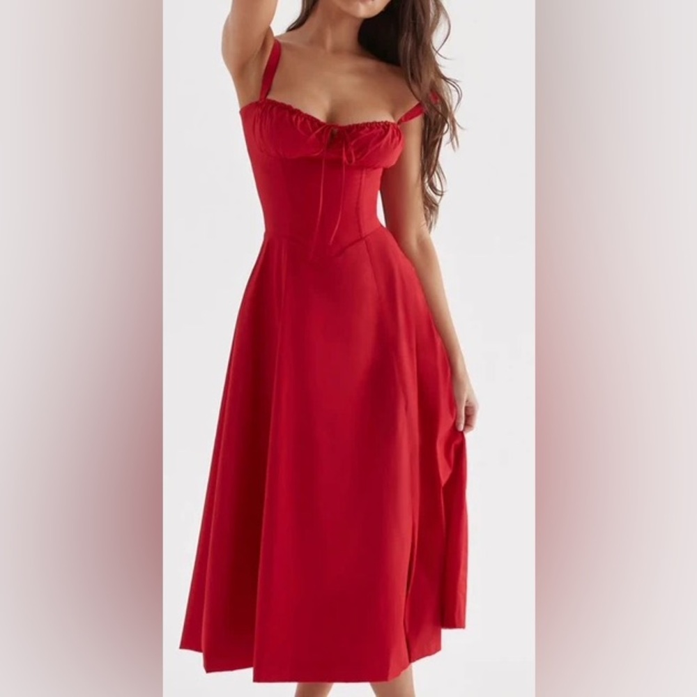 Elegant Red Women's Dress
